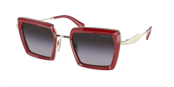 Prada PR 55ZS Sunglasses, 15D09S ETRUSCAN MARBLE GREY GRADIENT (RED)