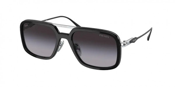 Prada PR 57ZS Sunglasses, 1AB09S BLACK GREY GRADIENT (BLACK)