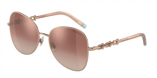 Tiffany & Co. TF3086 Sunglasses, 61053N RUBEDO GRADIENT PINK MIRROR OR (RED)