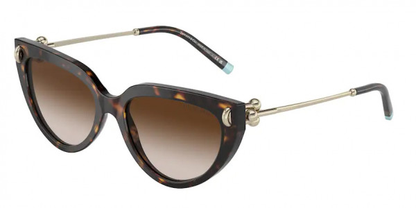 Tiffany & Co. TF4195 Sunglasses, 80153B HAVANA BROWN GRADIENT (TORTOISE)
