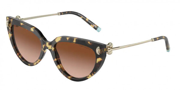 Tiffany & Co. TF4195 Sunglasses, 80643B YELLOW HAVANA BROWN GRADIENT (YELLOW)