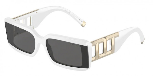 Tiffany & Co. TF4197 Sunglasses, 8357S4 SOLID WHITE DARK GREY (WHITE)