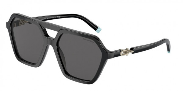 Tiffany & Co. TF4198 Sunglasses, 8001S4 BLACK DARK GREY (BLACK)