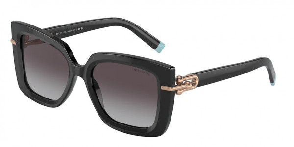 Tiffany & Co. TF4199F Sunglasses, 80013C BLACK GREY GRADIENT (BLACK)