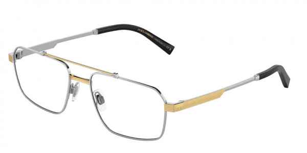 Dolce & Gabbana DG1345 Eyeglasses, 1313 SILVER/GOLD (SILVER)