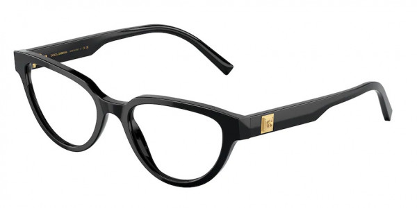 Dolce & Gabbana DG3358 Eyeglasses, 501 BLACK