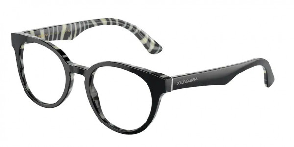 Dolce & Gabbana DG3361 Eyeglasses, 3372 TOP BLACK ON ZEBRA (BLACK)