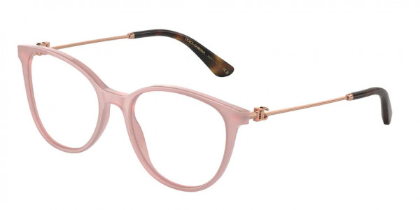 Dolce & Gabbana DG3363 Eyeglasses, 3384 OPAL ROSE (PINK)