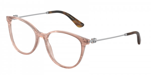 Dolce & Gabbana DG3363 Eyeglasses, 3411 FLEUR CARAMEL (BROWN)