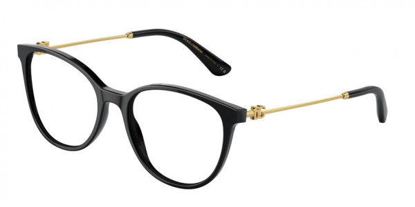 Dolce & Gabbana DG3363 Eyeglasses, 501 BLACK