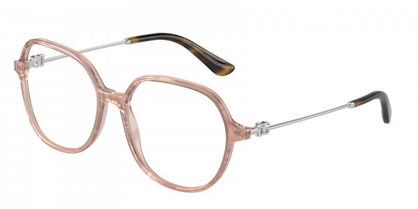 Dolce & Gabbana DG3364 Eyeglasses, 3411 FLEUR CARAMEL (BROWN)