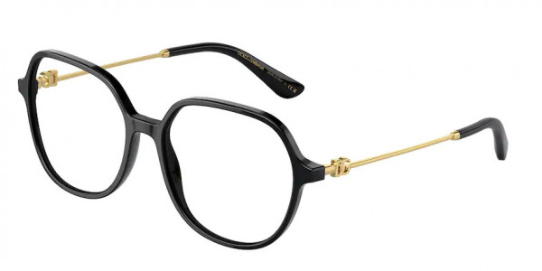Dolce & Gabbana DG3364 Eyeglasses, 501 BLACK