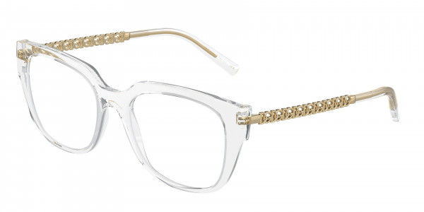 Dolce & Gabbana DG5087 Eyeglasses, 3133 CRYSTAL (WHITE)