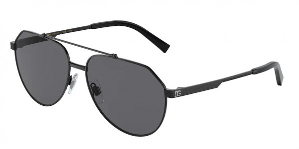 Dolce & Gabbana DG2288 Sunglasses, 110681 MATTE BLACK GREY POLAR (BLACK)