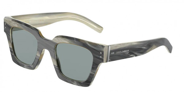 Dolce & Gabbana DG4413 Sunglasses, 339087 GREY HORN DARK GREY (GREY)