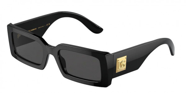 Dolce & Gabbana DG4416 Sunglasses, 501/87 BLACK DARK GREY (BLACK)