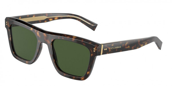 Dolce & Gabbana DG4420F Sunglasses, 502/71 HAVANA DARK GREEN (TORTOISE)