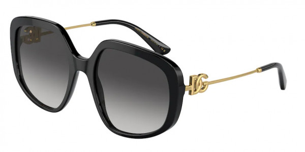 Dolce & Gabbana DG4421F Sunglasses, 501/8G BLACK GREY GRADIENT (BLACK)