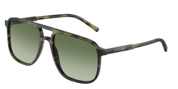 Dolce & Gabbana DG4423F Sunglasses, 17358E GREEN HAVANA GREEN GRADIENT (GREEN)