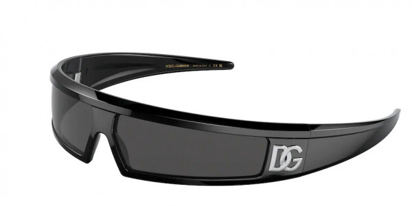 Dolce & Gabbana DG6181 Sunglasses, 501/87 BLACK DARK GREY (BLACK)