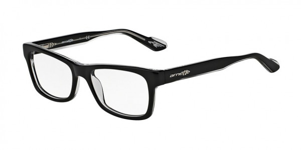 Arnette AN7038 Eyeglasses, 1019 AN7038 TOP BLACK ON CRYSTAL (TOP BLACK ON CRYSTAL)