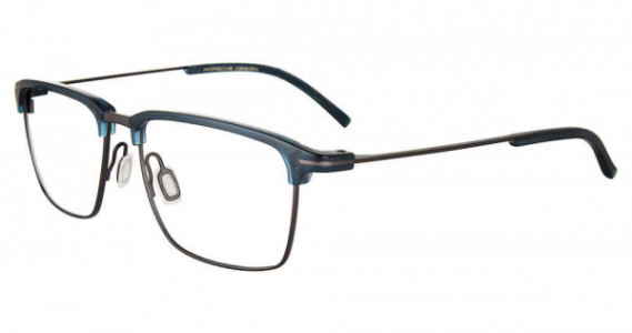 Porsche Design P8380 Eyeglasses, GUN/  BLUE (D)