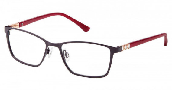 SuperFlex SF-616 Eyeglasses, S107-AUBERGINE R GLD