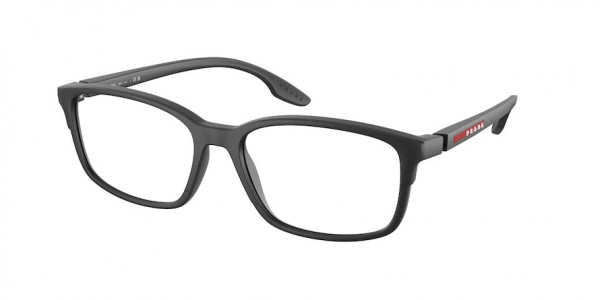 Prada Linea Rossa PS 01PV Eyeglasses, DG01O1 BLACK RUBBER (BLACK)