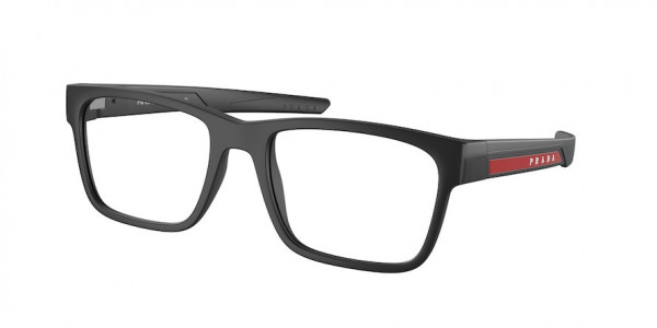 Prada Linea Rossa PS 02PV Eyeglasses, 1BO1O1 MATTE BLACK (BLACK)
