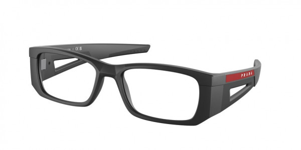 Prada Linea Rossa PS 03PV Eyeglasses, 1BO1O1 MATTE BLACK/BLACK (BLACK)