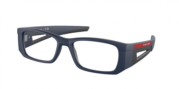 Prada Linea Rossa PS 03PV Eyeglasses, MAG1O1 MATTE BLUE/BLACK (BLUE)