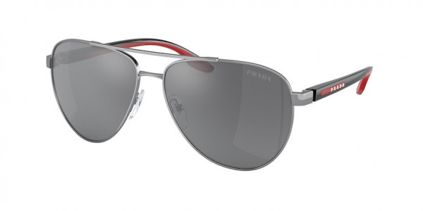 Prada Linea Rossa PS 52YS Sunglasses, 5AV07G GUNMETAL GREY MIRROR BLACK (GREY)