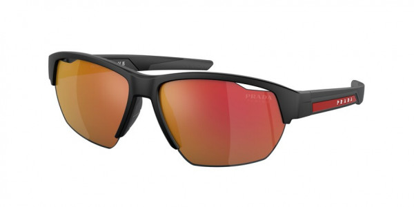 Prada Linea Rossa PS 03YS Sunglasses, 1BO04U MATTE BLACK DARK GREY MIRROR O (BLACK)