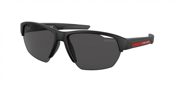 Prada Linea Rossa PS 03YSF Sunglasses, 1BO06F MATTE BLACK DARK GREY (BLACK)