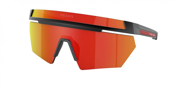 Prada Linea Rossa PS 01YS Sunglasses, 1BO02U MATTE BLACK (BLACK)