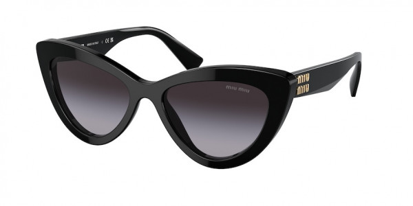 Miu Miu MU 04YS Sunglasses, 1AB5D1 BLACK GRADIENT GREY (BLACK)