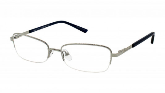 Elizabeth Arden LF 606 Eyeglasses, 1-SILVER/CRYSTAL NAVY