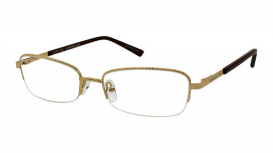 Elizabeth Arden LF 606 Eyeglasses, 2-GOLD/CRYSTAL AMBER