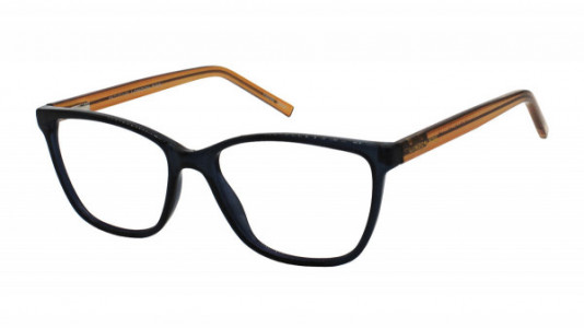 Elizabeth Arden LF 604 Eyeglasses, 2-NAVY CRYSTAL/HONEY GOLD