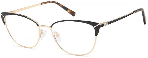 Di Caprio DC365 Eyeglasses, Black Gold