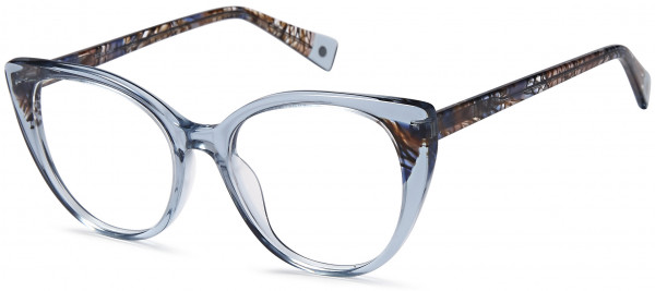 Di Caprio DC364 Eyeglasses, Blue Brown