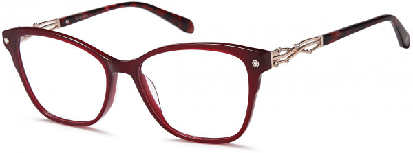 Di Caprio DC361 Eyeglasses, Burgundy