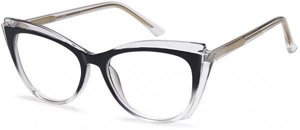 4U UP 318 Eyeglasses, Black