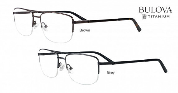 Bulova Quintili Eyeglasses, Brown