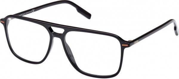 Ermenegildo Zegna EZ5247 Eyeglasses, 001 - Shiny Black / Shiny Black