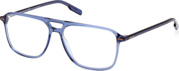 Ermenegildo Zegna EZ5247 Eyeglasses, 090 - Shiny Blue / Shiny Blue