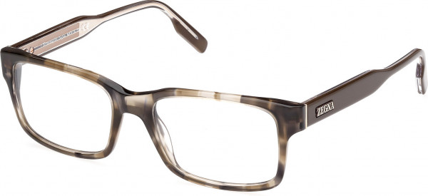Ermenegildo Zegna EZ5254 Eyeglasses, 098 - Dark Green/Havana / Shiny Dark Brown