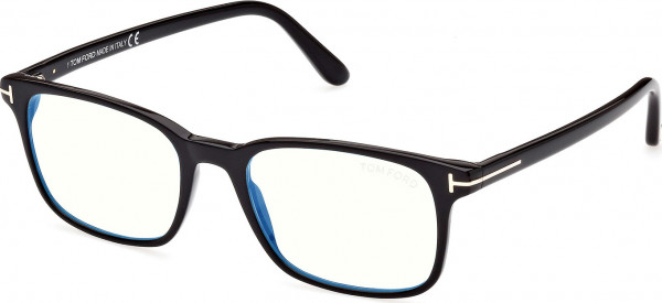 Tom Ford FT5831-B Eyeglasses, 001 - Shiny Black / Shiny Black