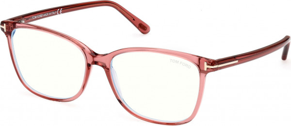 Tom Ford FT5842-B Eyeglasses, 074 - Shiny Light Pink / Shiny Light Pink