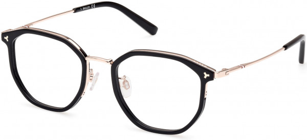 Bally BY5065-H Eyeglasses, 005 - Shiny Rose Gold /  Black